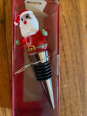 Boston Warehouse Red Bottle Stopper Box